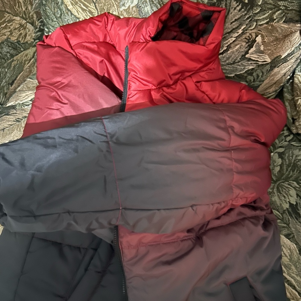Snoopy reversible puffer jacket puffy peanuts Aeropostale new winter medium M - Picture 6 of 6